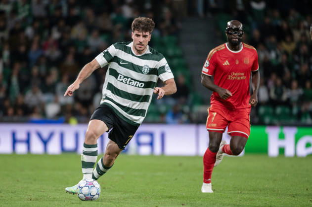 October 21, 2026, Lisbon, Lisbon, Portugal: Sporting CP forward FOTIS IOANNIDIS runs with the ball as a LASK opponent follows during their UEFA Champions League 2026 27 league phase matchday three match at Estadio Jose Alvalade in Lisbon, Portugal, on October 21, 2026. Lisbon Portugal - ZUMAr238 20261021_zip_r238_057 Copyright: xRicardoxRochax