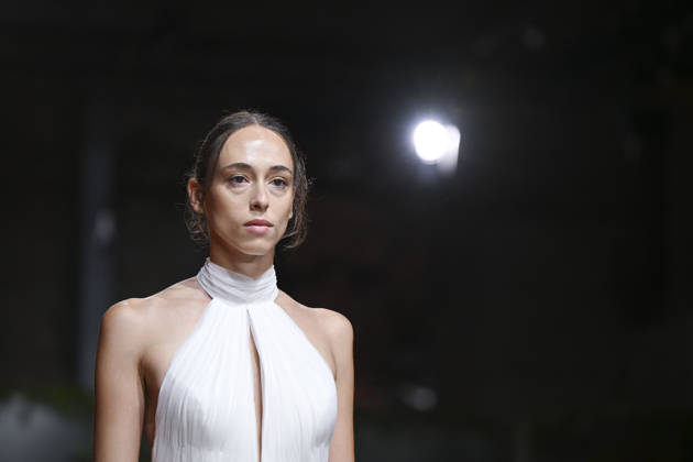 October 21, 2026, Madrid, Spain: A model parades with design Jaime Jarque during ATELIER COUTURE – 16.ª edición, Fashion Week in Real Fabrica de Tapices Madrid Spain - ZUMAs197 20261021_aaa_s197_636 Copyright: xAtilanoxGarciax