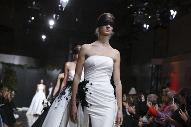 October 21, 2026, Madrid, Spain: A model parades with design Jaime Jarque during ATELIER COUTURE – 16.ª edición, Fashion Week in Real Fabrica de Tapices Madrid Spain - ZUMAs197 20261021_aaa_s197_647 Copyright: xAtilanoxGarciax