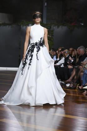 October 21, 2026, Madrid, Spain: A model parades with design Jaime Jarque during ATELIER COUTURE – 16.ª edición, Fashion Week in Real Fabrica de Tapices Madrid Spain - ZUMAs197 20261021_aaa_s197_657 Copyright: xAtilanoxGarciax