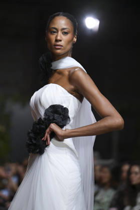 October 21, 2026, Madrid, Spain: A model parades with design Jaime Jarque during ATELIER COUTURE – 16.ª edición, Fashion Week in Real Fabrica de Tapices Madrid Spain - ZUMAs197 20261021_aaa_s197_659 Copyright: xAtilanoxGarciax