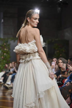 October 21, 2026, Madrid, Spain: A model parades with design ANMARGO during ATELIER COUTURE 16.Âª edicion, Fashion Week in Real Fabrica de Tapices. Madrid Spain  - ZUMAs197 20261021_aaa_s197_804 Copyright: xAtilanoxGarciax