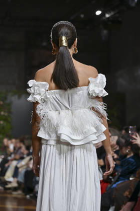 October 21, 2026, Madrid, Spain: A model parades with design ANMARGO during ATELIER COUTURE – 16.ª edición, Fashion Week in Real Fabrica de Tapices. Madrid Spain - ZUMAs197 20261021_aaa_s197_782 Copyright: xAtilanoxGarciax
