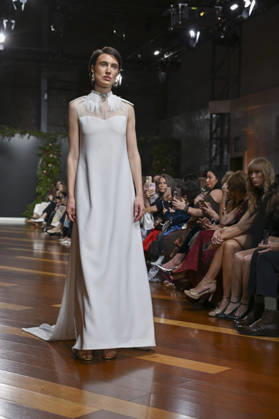 October 21, 2026, Madrid, Spain: A model parades with design ANMARGO during ATELIER COUTURE 16.Âª edicion, Fashion Week in Real Fabrica de Tapices. Madrid Spain  - ZUMAs197 20261021_aaa_s197_814 Copyright: xAtilanoxGarciax