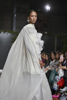 October 21, 2026, Madrid, Spain: A model parades with design ANMARGO during ATELIER COUTURE – 16.ª edición, Fashion Week in Real Fabrica de Tapices. Madrid Spain - ZUMAs197 20261021_aaa_s197_780 Copyright: xAtilanoxGarciax