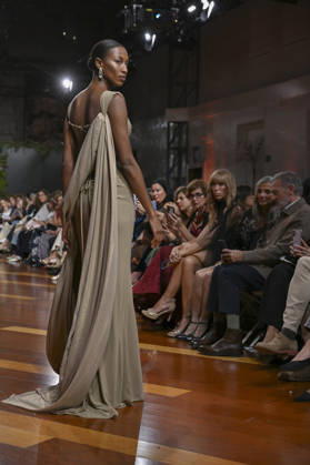 October 21, 2026, Madrid, Spain: A model parades with design ANMARGO during ATELIER COUTURE 16.Âª edicion, Fashion Week in Real Fabrica de Tapices. Madrid Spain  - ZUMAs197 20261021_aaa_s197_824 Copyright: xAtilanoxGarciax