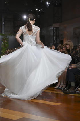 October 21, 2026, Madrid, Spain: A model parades with design ANMARGO during ATELIER COUTURE 16.Âª edicion, Fashion Week in Real Fabrica de Tapices. Madrid Spain  - ZUMAs197 20261021_aaa_s197_828 Copyright: xAtilanoxGarciax