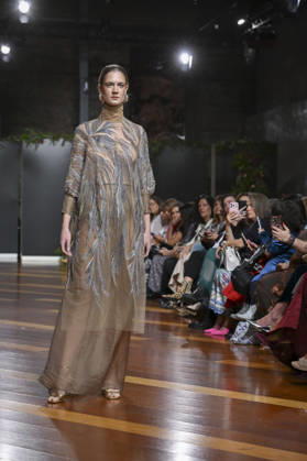 October 21, 2026, Madrid, Spain: A model parades with design ANMARGO during ATELIER COUTURE – 16.ª edición, Fashion Week in Real Fabrica de Tapices. Madrid Spain - ZUMAs197 20261021_aaa_s197_773 Copyright: xAtilanoxGarciax