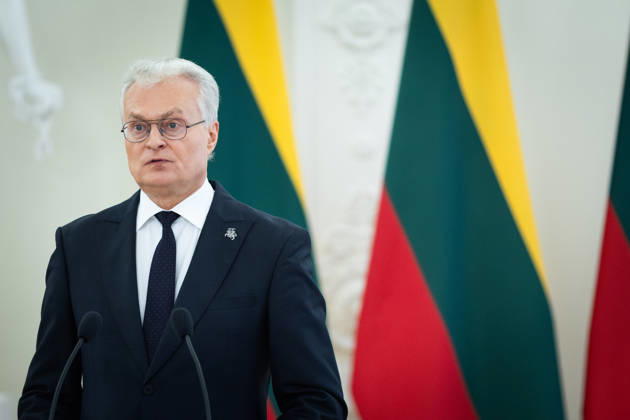 Lietuvos Respublikos Prezidentas Gitanas Nauseda prieme i Lietuva atvykusi Juodkalnijos Prezidenta Jakova Milatoviciu. Vilnius, 2026-10-22