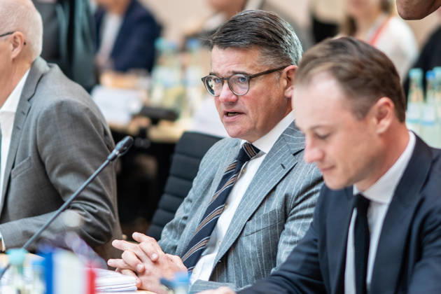 Auftakt Beginn der MPK - Boris Rhein, Ministerpräsident Hessen;Konferenz der Regierungschefs der Länder Ministerpräsidentenkonferenz MPK in Berlin, Berlin Berlin Deutschland Bundesratsgebäude