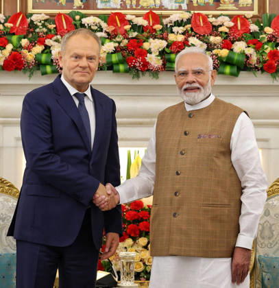 Politics, Diplomacy, Government Polish Prime Minister Donald Tusk is on an official visit to India from October 21 to 23, 2026, at the invitation of PM Modi. * Focus Areas: The talks reviewed the entire spectrum of bilateral relations which was elevated to a Strategic Partnership during PM Modi s visit to Warsaw in August 2024 and focused on defense, security, science, technology, cyber security, AI, and trade. * * Business Forum: An India-Poland Business Forum is being held in New Delhi, and PM Tusk is also scheduled to travel to Bengaluru to engage with business stakeholders in the IT and space sectors. * * Diplomatic Context: This marks Prime Minister Tusk s second bilateral visit to India as Poland s Prime Minister (following his Copyright: xSeshadrixSukumarx
