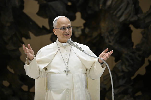 News Bilder des Tages ITALY - POPE - VATICAN-2026 10 22 Italy, Rome, Vatican, 2026 10 22: Pope Leo XIV during the International Congress of School and University Pastoral Care at the Paul VI hall in The Vatican Photo by VATICAN MEDIA Catholic Press Photo EDITORIAL USE ONLY - NO BOOKS Copyright: xVATICANxMEDIA xCatholicxPressxPhotox