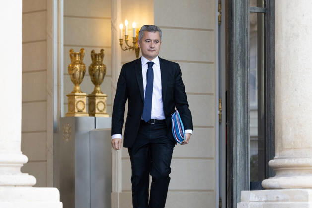 Weekly Cabinet Meeting - Paris Justice Minister Gerald Darmanin leaves after attending the weekly cabinet meeting at the Elysee Palace in Paris on October 22, 2026. Photo by Raphael Lafargue ABACAPRESS.COM Paris France  Copyright: xLafarguexRaphael ABACAx