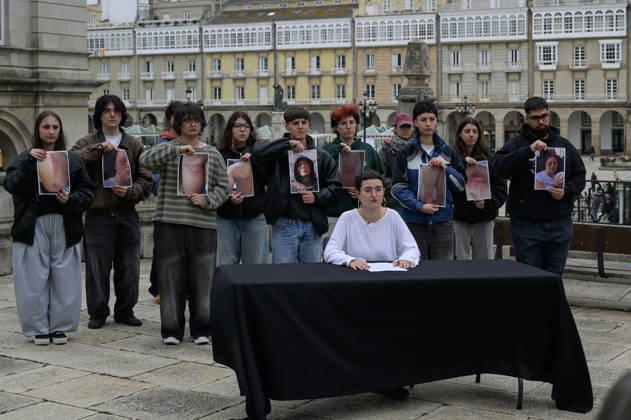 Demonstration by the Coordinadora Mocidade Galega Against Police Violence Activists from the Coordinadora Mocidade Galega during a rally against police violence on October 22, 2026, in A Coruna, Galicia, Spain. The protest was organized in response to police assaults on demonstrators who were protesting against the Vox rally in A Coruna. October 22, 2026, M, Spain  Copyright: xM.xDylanx 7861840