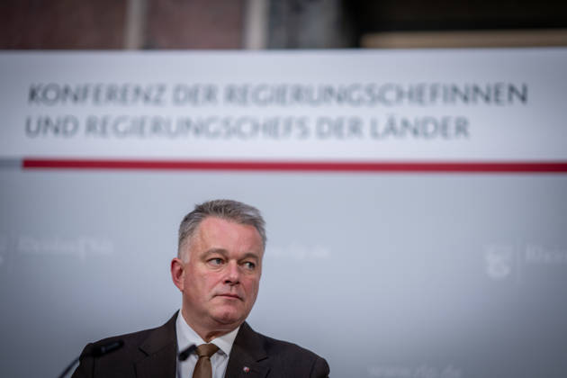Abschlusspressekonferenz - Gordon Schnieder, Ministerpräsident Rheinland-Pfalz;Konferenz der Regierungschefs der Länder Ministerpräsidentenkonferenz MPK in Berlin - Abschlusspresskonferenz, Berlin Berlin Deutschland Bundesratsgebäude