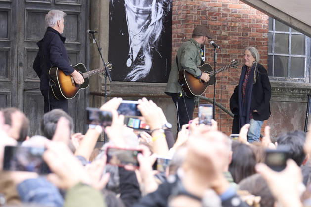 October 22, 2026, Oviedo, Asturias, Spain: Patti Smith attended a tribute in her honour where more than 3,000 people sang along to People Have the Power at Fabrica de Armas de La Vega on October 22, 2026 in Oviedo, Spain Oviedo Spain - ZUMAg15_ 20261022_zaf_g15_039 Copyright: xJackxAbuinx