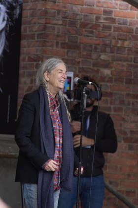 October 22, 2026, Oviedo, Asturias, Spain: Patti Smith attended a tribute in her honour where more than 3,000 people sang along to People Have the Power at Fabrica de Armas de La Vega on October 22, 2026 in Oviedo, Spain Oviedo Spain - ZUMAg15_ 20261022_zaf_g15_063 Copyright: xJackxAbuinx