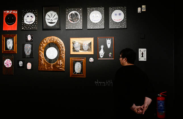 British artist David Tibet (not pictured) presents his visual work - exhibition Hallucinate, Children in DOX Centre for Contemporary Art in Prague, Czech Republic, October 22, 2026. (CTKxPhoto RomanxVondrous) CTKPhotoP2026102206158  CTKPhotoP2026102206158