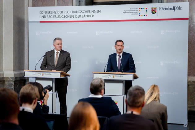 Konferenz der Regierungschefinnen und Regierungschefs, MPK Konferenz der Regierungschefinnen und Regierungschefs der Länder, Berlin, Bundesrat, MPK Ministerpräsident, Olaf Lies Ministerpräsident, Gordon Schnieder Berlin Berlin GER