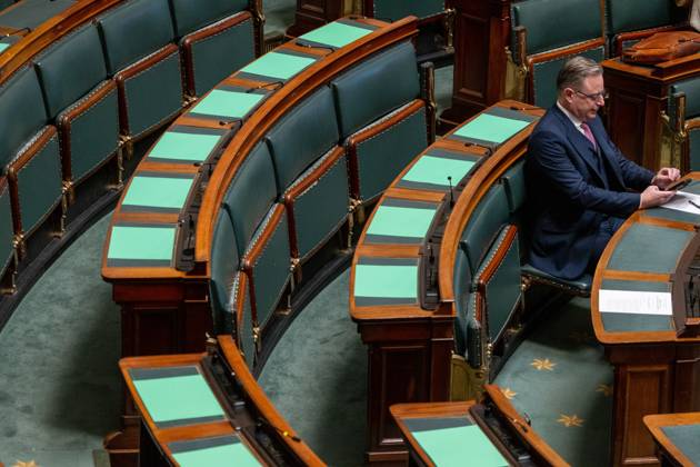 Prime Minister Bart De Wever pictured during a plenary session of the Chamber at the federal parliament in Brussels, Thursday 22 October 2026.  NICOLASxMAETERLINCK 190672428
