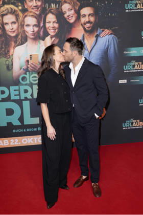 Annika Lau and Frederick Lau during the premiere of Der perfekte Urlaub at Zoo Palast on October 22, 2026 in Berlin, Germany Der Perfekte Urlaub Premiere in Berlin, Germany
