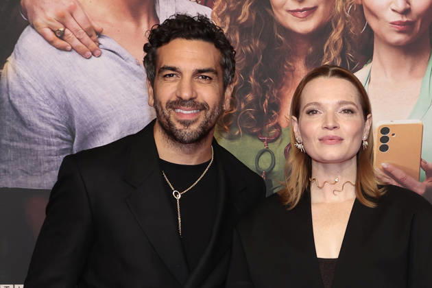 Elyas M Barek and Karoline Herfurthduring the premiere of Der perfekte Urlaub at Zoo Palast on October 22, 2026 in Berlin, Germany Der Perfekte Urlaub Premiere in Berlin, Germany