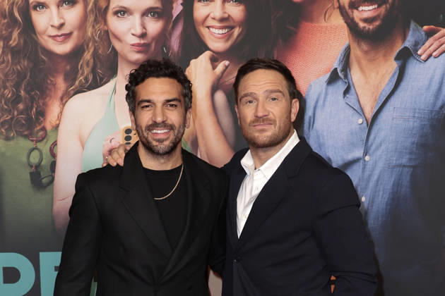 Elyas M Barek and Frederick Lau during the premiere of Der perfekte Urlaub at Zoo Palast on October 22, 2026 in Berlin, Germany Der Perfekte Urlaub Premiere in Berlin, Germany