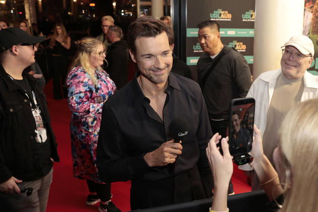 Florian David Fitz during the premiere of Der perfekte Urlaub at Zoo Palast on October 22, 2026 in Berlin, Germany Der Perfekte Urlaub Premiere in Berlin, Germany