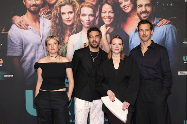 Jella Haase, Elyas M Barek, Karoline Herfurth and Florian David Fitz during the premiere of Der perfekte Urlaub at Zoo Palast on October 22, 2026 in Berlin, Germany Der Perfekte Urlaub Premiere in Berlin, Germany