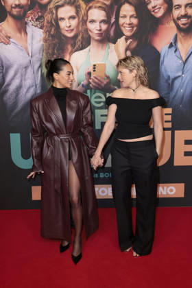 Gizem Emre and Jella Haase during the premiere of Der perfekte Urlaub at Zoo Palast on October 22, 2026 in Berlin, Germany Der Perfekte Urlaub Premiere in Berlin, Germany