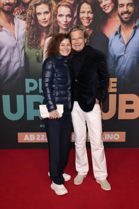 Andrea Bury and Florian Langenscheidt during the premiere of Der perfekte Urlaub at Zoo Palast on October 22, 2026 in Berlin, Germany Der Perfekte Urlaub Premiere in Berlin, Germany