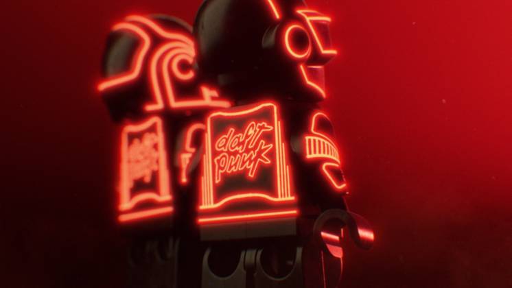 Electronic music icons Daft Punk team up with LEGO *MANDATORY BYLINE - MUST CREDIT: The LEGO Group x DAFT PUNK Mega* Electronic music icons Daft Punk are teaming up with LEGO., , The French duo have been made into LEGO minifigures for the first time in a new film to launch the partnership., , The film sees the Daft Punk robots minifigures follow a holographic red brick through a dark mysterious landscape, before stepping inside the gates-of-play to get behind a LEGO brick-built console, all to the soundtrack of iconic Daft Punk tracks Voyager and Human After All., , LEGO plans to release an official set of the pyramid stage from Daft Punk’s 2007 Alive tour, based on a 2020 LEGO ideas community project by a father and son from Luxembourg t  Copyright: xThexMegaxAgencyxThexLEGOxGroupxxxDAFTxPUNK Megax