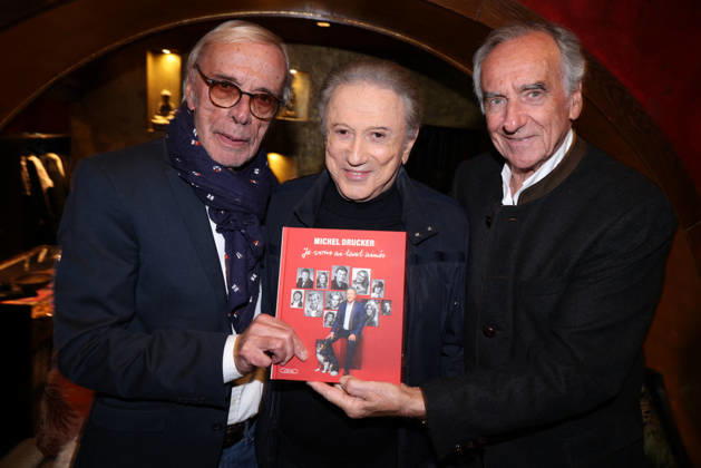 Exclusive - Michel Drucker book launch - Paris Exclusive - Dominique Grimaud, Michel Drucker and Patrick Mahé attend Michel Drucker « Je vous ai tant aimés » book launch organized by Five Eyes Production at Buddha Bar, in Paris, France, October 22, 2026. Photo by Jerome Domine ABACAPRESS.COM Paris France  Copyright: xDominexJerome ABACAx