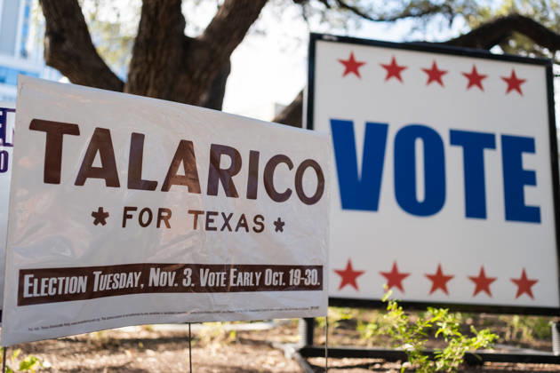 Midterm polling location Illustration - Austin AJ This photo is an illustration of polling location with posters of the differents candidates during the early voting in Texas for the midterm elections in Austin, Texas, United States (USA) on October 22, 2026. Democrat James Talarico is facing Republican and Texas Attorney General Ken Paxton in a race for one of Texas s US Senate seats. No Democrat has won statewide office in the conservative southern state since 1994, and Donald Trump carried Texas by nearly 14 percentage points in the 2024 presidential election. Photo by Alexis Jumeau ABACAPRESS.COM Austin Texas  Copyright: xJumeauxAlexis ABACAx