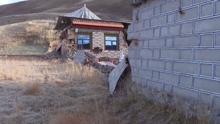 NAGQU, CHINA - OCTOBER 23: This screen grab made from the CCTV+ footage released on October 23, 2026 shows building damages following a 7.0-magnitude earthquake on October 23, 2026 in Baqen County, Nagqu City, Xizang Autonomous Region, southwest China. At least 16 people have been killed and 11 seriously injured as of 05:20 on Friday after a 7.0-magnitude earthquake hit southwest China s Xizang Autonomous Region on Thursday night, according to Nagqu City s earthquake relief headquarters.  Copyright: xVCGx 111676446092