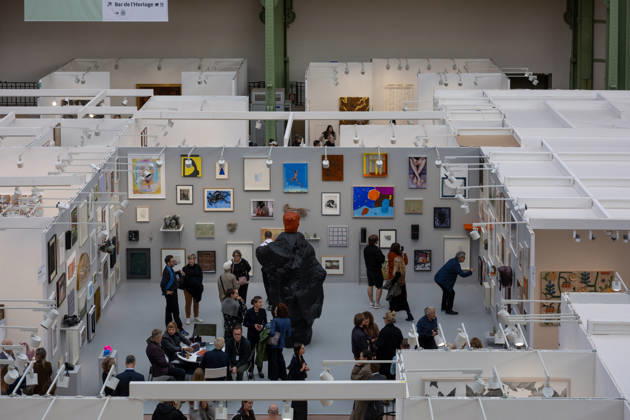 Art Basel Fair to Close Earlier than Scheduled - Paris Art Basel fair, held at Grand Palais, will close before scheduled time, because of demonstrations in Paris and after calls online to attack it and demonstrate inside, as seen in Paris, France on October 22, 2026. Photo by Ammar Abd Rabbo ABACAPRESS.COM Paris Ile-de-France France  Copyright: xAbdxRabboxAmmar ABACAx