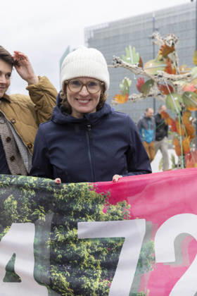 Hands off Nature Brussels, 23 10 2026 : Manifestation , Hands off Nature in the presence of Commissioner Jessika Roswall. Credit : Content Curation . Brussels Belgium  Copyright: xContentxCurationx ContentxCurationx