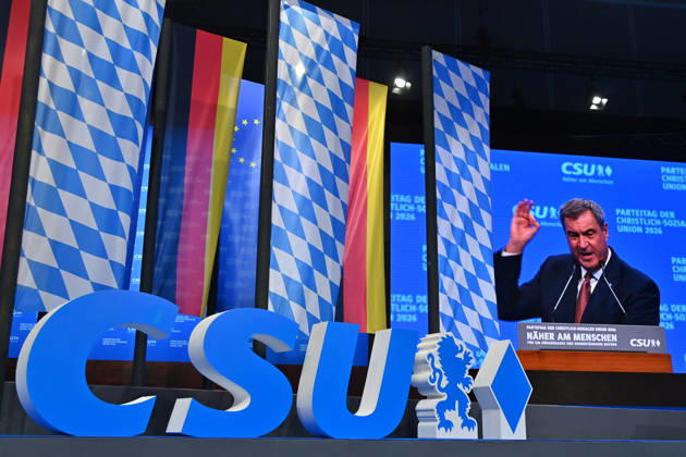 Rede Markus SOEDER (Ministerpraesident Bayern und CSU. CSU Parteitag 2026 am 23. und 24.10..2026 MESSE MUENCHEN