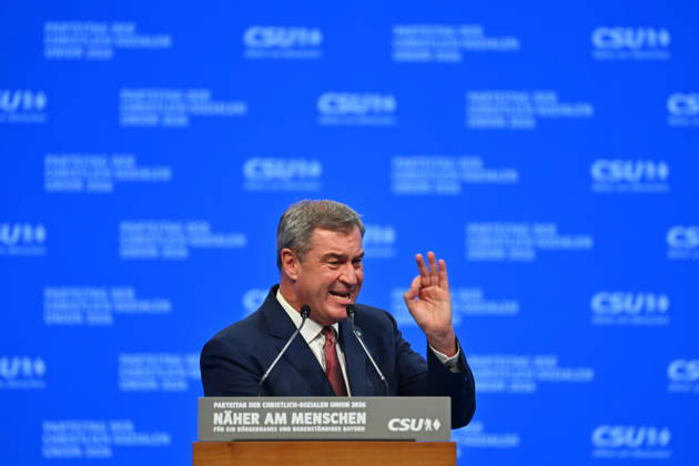 Rede Markus SOEDER (Ministerpraesident Bayern und CSU. CSU Parteitag 2026 am 23. und 24.10..2026 MESSE MUENCHEN