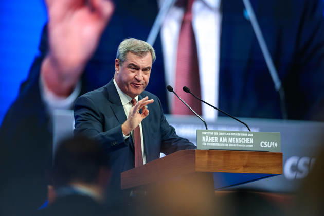 23.10.2026, CSU-Parteitag 2026 Markus Söder ( Ministerpräsident Bayern ) auf dem CSU-Parteitag 2026 in der Messe München Copyright: xNordphoto Schneiderx