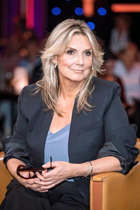 MDR - Riverboat. Moderatorin Kim Fisher anläßlich der Aufzeichnung der MDR - Talkshow Riverboat am 23.10.2026 in der Mediacity Leipzig. 20261023SFL0048