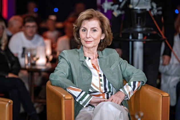 MDR - Riverboat. Schauspielerin Marijam Agischewa anläßlich der Aufzeichnung der MDR - Talkshow Riverboat am 23.10.2026 in der Mediacity Leipzig. 20261023SFL0052