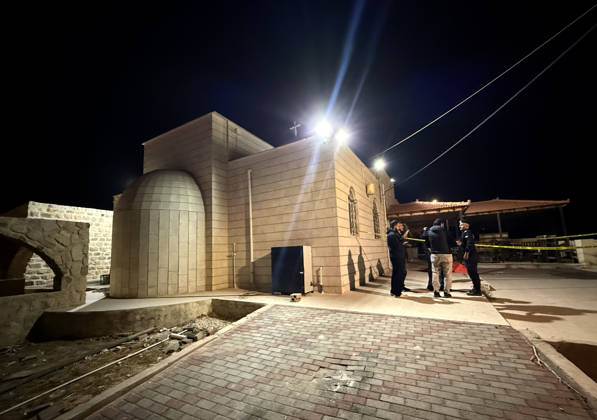 7 killed, 28 injured in funeral shooting near church in Jordan’s Karak KARAK, JORDAN - OCTOBER 23: Security forces take measures after seven people killed and 28 others injured in an armed attack at a church in Karak, Jordan on October 23, 2026. Ahmed Shoura Anadolu Karak Jordan. Editorial use only. Please get in touch for any other usage.  Copyright: x2026xAnadoluxAhmedxShourax