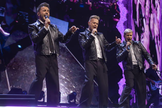 Westlife performs at Co-Op Live Nicky Byrne, Shane Filan and Kian Egan of Westlife perform at Co-Op Live, Manchester, England, 23rd October 2026 as part of the Westlife 25th Anniversary Tour, Credit:Mike Gray MIKE GRAY - B4227 Avalon United Kingdom, England, Manchester, Co-Op Live  Copyright: xMikexGrayx xMIKExGRAYx-xB4227x xAvalonx 1146000734