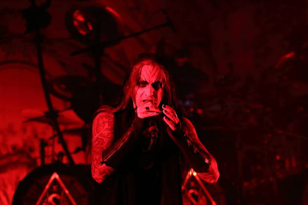 Stian Tomt Shagrath Thoresen von der Band Dimmu Borgir bei einem Konzert in der Columbiahalle in Berlin, 23. Oktober 2026. Behemoth & Dimmu Borgir Konzert Berlin