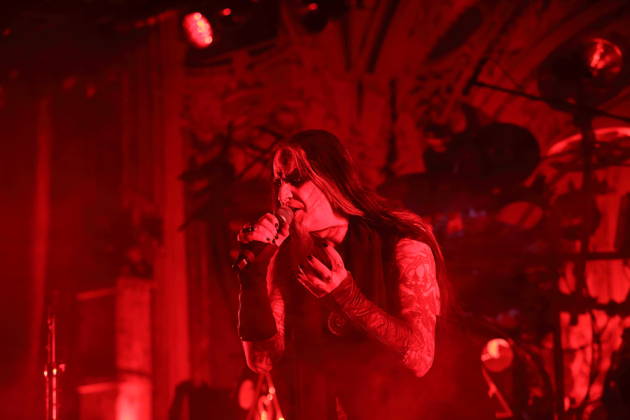 Stian Tomt Shagrath Thoresen von der Band Dimmu Borgir bei einem Konzert in der Columbiahalle in Berlin, 23. Oktober 2026. Behemoth & Dimmu Borgir Konzert Berlin