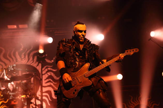 Tomasz Orion Wroblewski von der Band Behemoth bei einem Konzert in der Columbiahalle in Berlin, 23. Oktober 2026. Behemoth & Dimmu Borgir Konzert Berlin