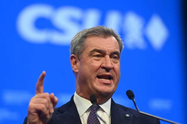 Rede Markus SOEDER (Ministerpraesident Bayern und CSU Vorsitzender). CSU Parteitag 2026 am 23.und 24.10..2026 MESSE MUENCHEN