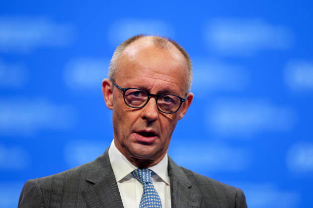 24.10.2026, CSU-Parteitag 2026 Friedrich Merz ( Bundeskanzler Bundesvorsitzender Vorsitzender Christlich Demokratische Union Deutschlands CDU ) auf dem CSU-Parteitag 2026 in der Messe München Copyright: xNordphoto Schneiderx