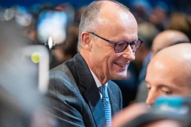 Tag 2, Parteitag 2026 der Partei CSU (Christlich-Soziale-Union) in der Messe München. Friedrich Merz (Bundeskanzler BRD Bundesrepublik Deutschland, CDU)